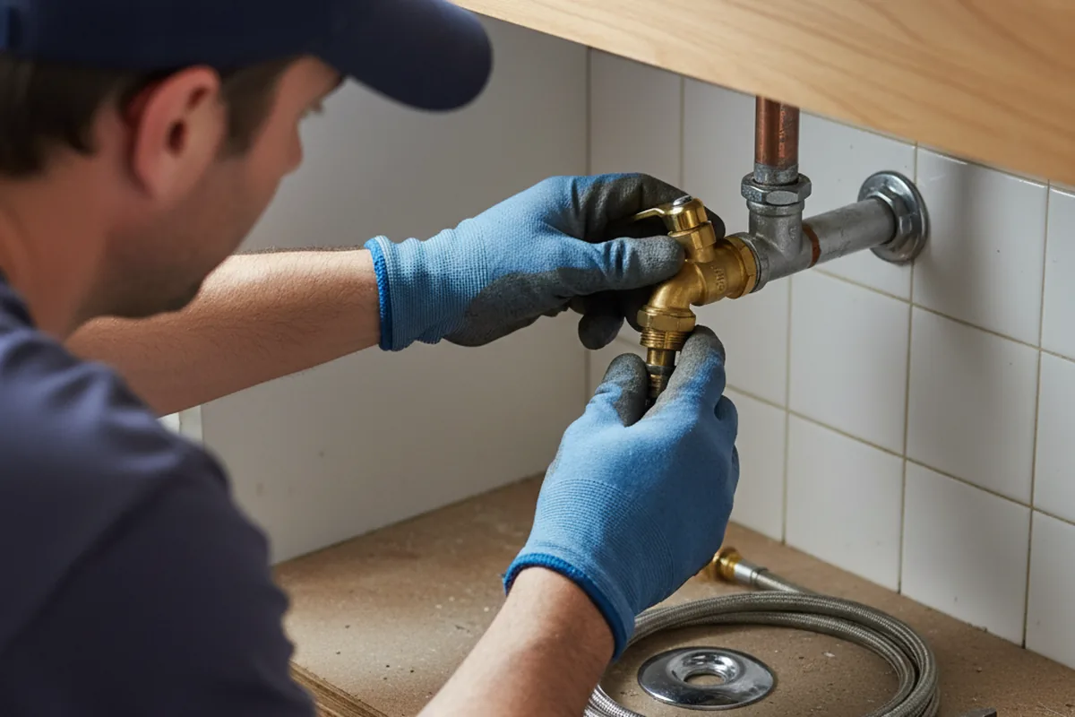 Shutoff valve and fitting work during Emergency Plumbing in Fall River